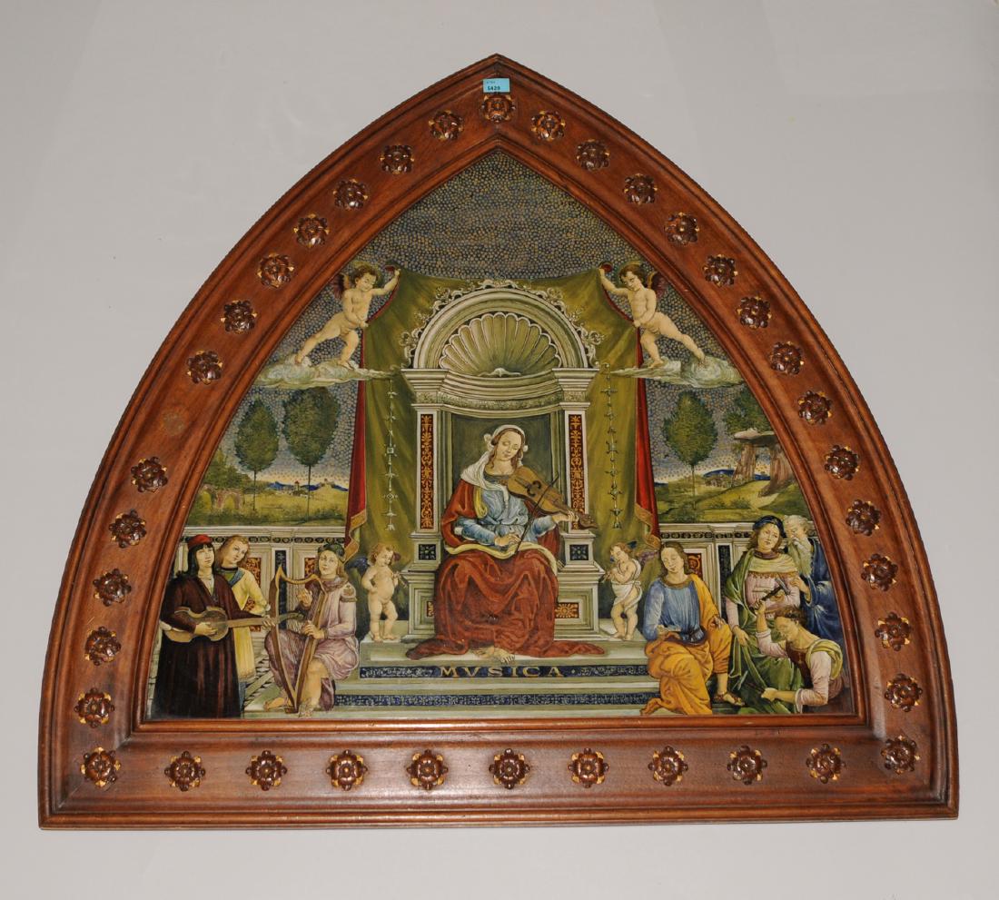 Porzellanbild Florenz, 1880-1900. Wohl Cantagalli. (1 of 6)