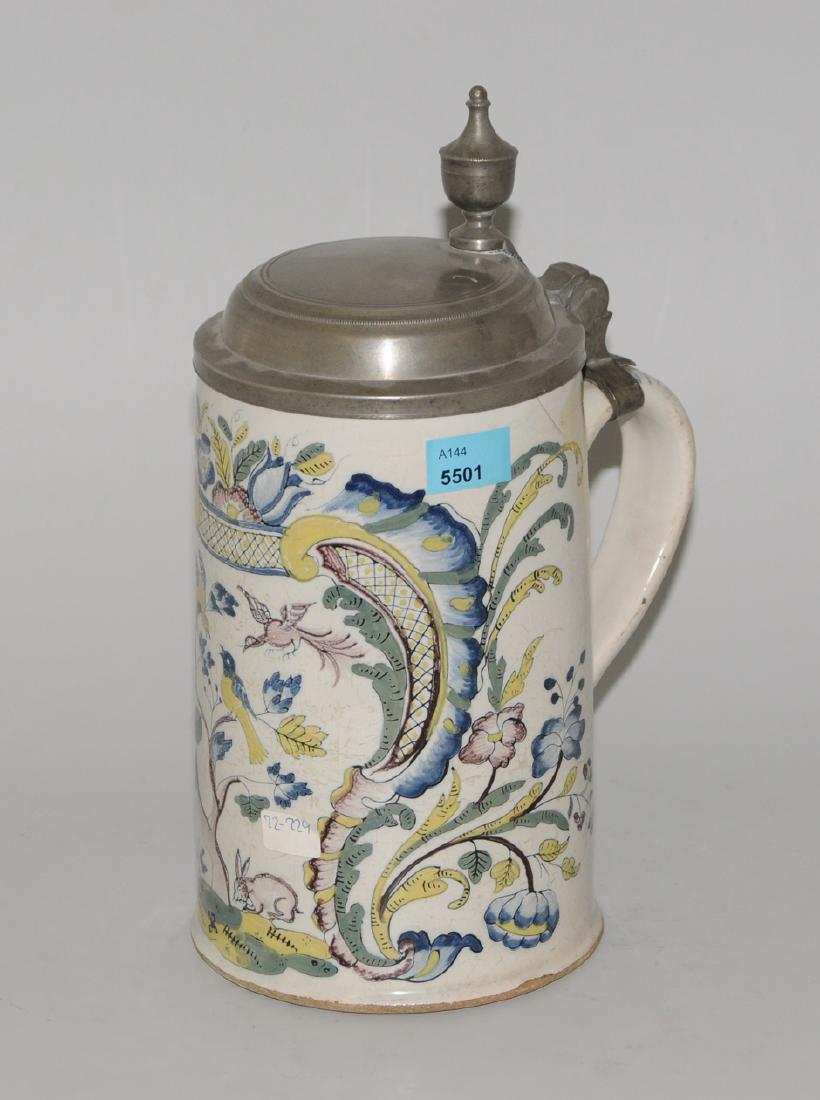 Fayencewalzenkrug Oettingen-Schrattenhofen, 18.Jh. (1 of 1)