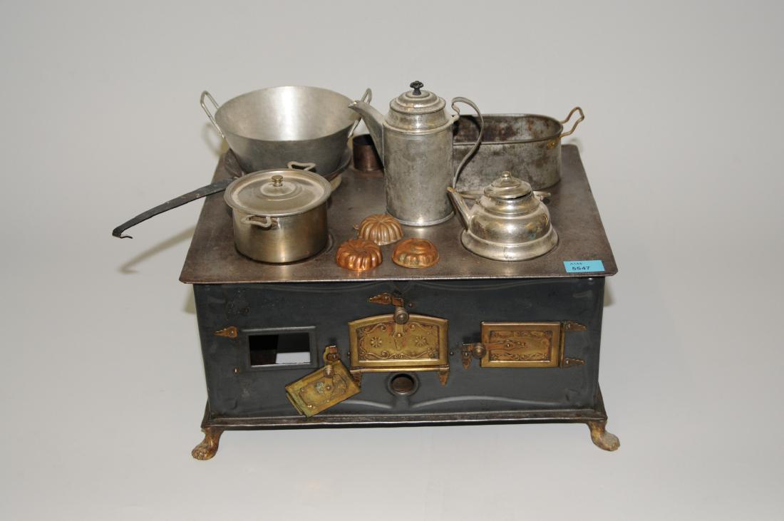 Kinderkochherd Um/Nach 1900. Weissblech, tlw. (1 of 1)