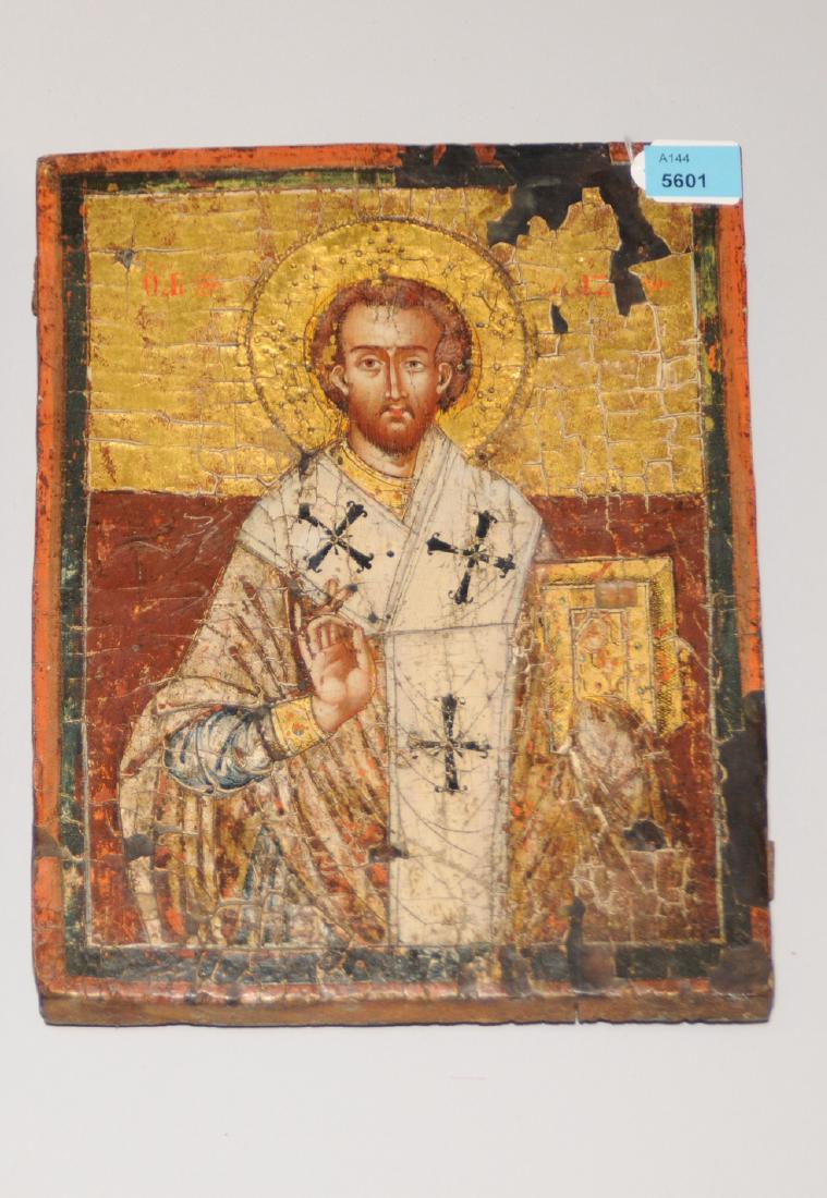 Hl. Lazarus Griechisch, um 1800. Tempera über (1 of 1)