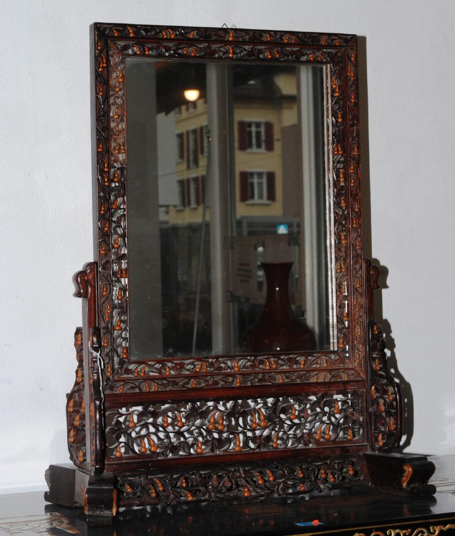 Spiegel mit Stand China, 20.Jh. Hochrechteckiger (1 of 1)