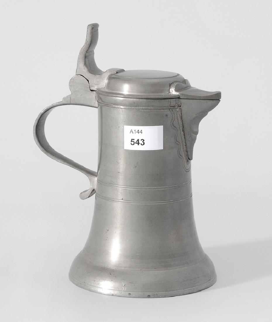 Kleine Schnabelstize Chur, datiert 1867. Zinn. (1 of 1)