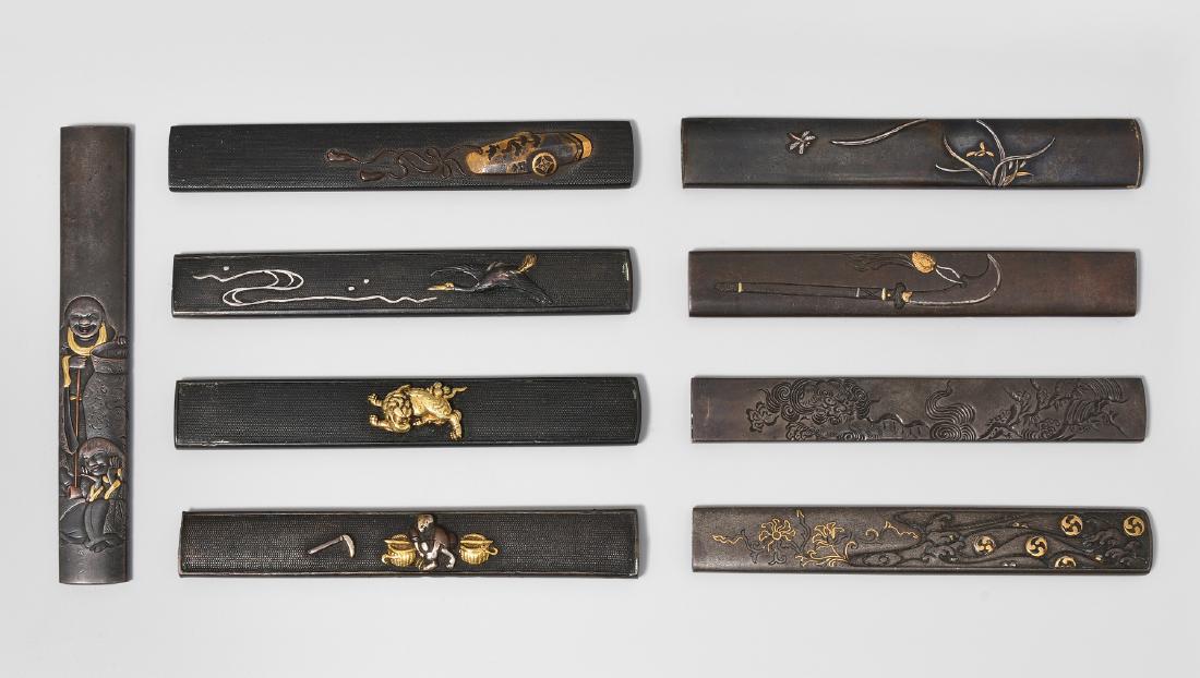 Lot: 9 Kozuka Japan, Edo-Zeit. Kupfer, Shakudô und (1 of 1)