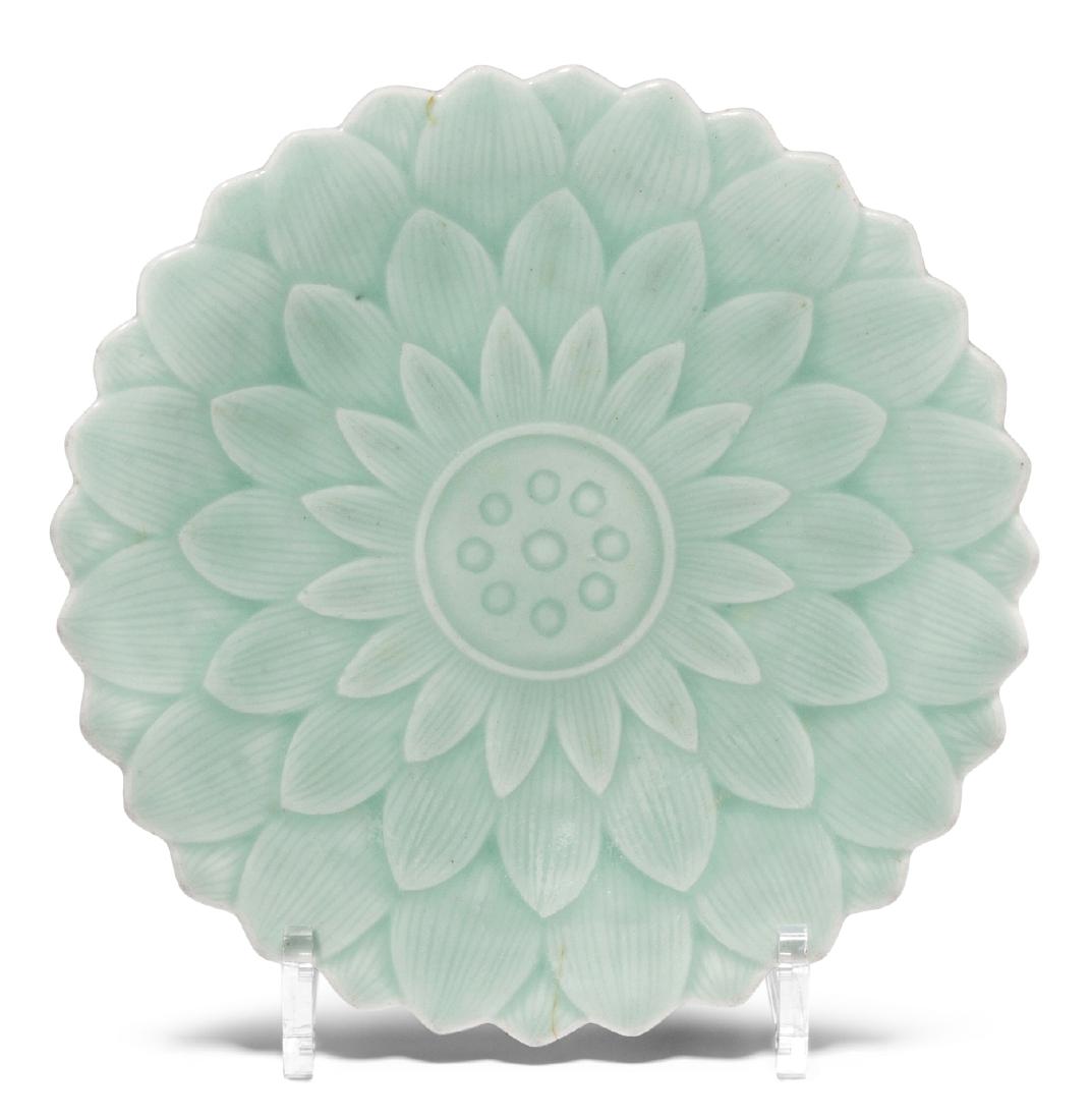 Lotosteller China, Ende 18.Jh. Unterglasurblaue (1 of 10)