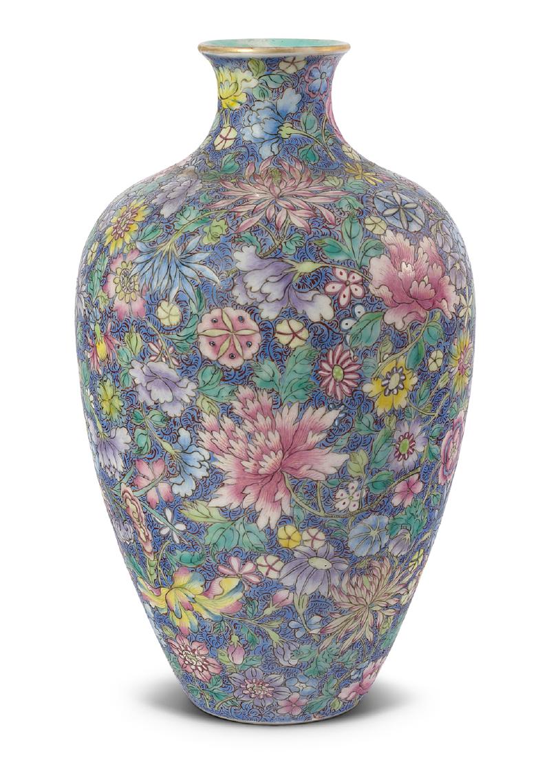 Vase China, 1.Hälfte 20.Jh. Porzellan. Eisenrote (1 of 10)