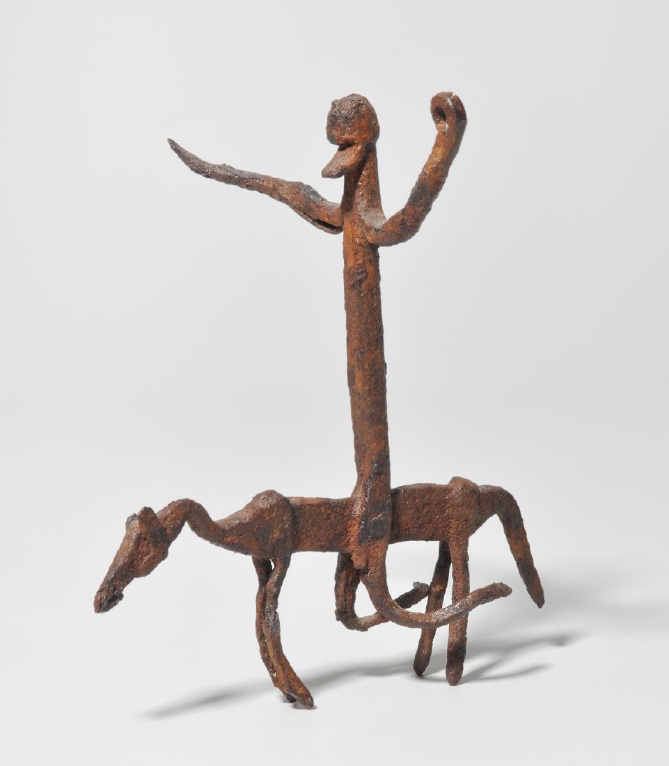 Reiterfigur Dogon. Mali. Eisen. Abstrakte Figur mit (1 of 1)