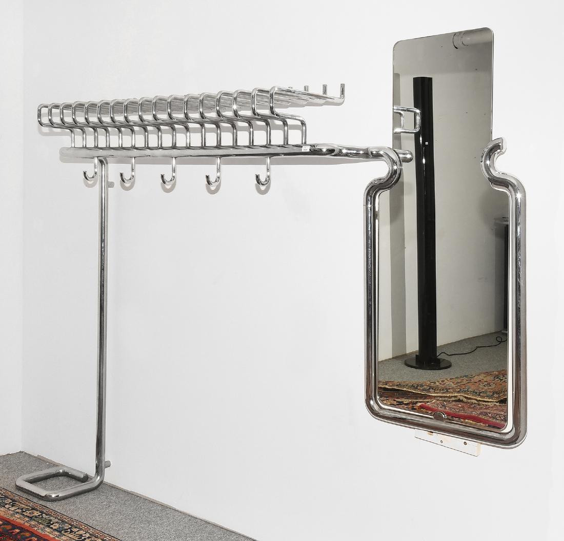 Garderobe 1960er Jahre. Mit Hutständer und Spiegel. (1 of 1)