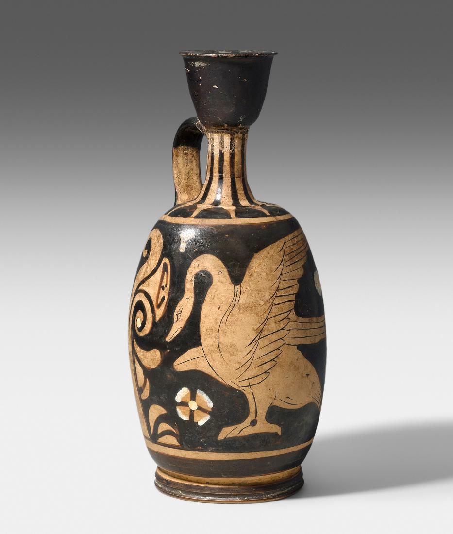 Bauchige Lekythos Kampanisch, 4.Jh. v. Chr. Rotfigurig, (1 of 8)