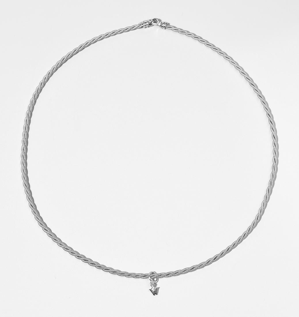 Wellendorff Brillant-Collier 750 Weissgold. Kordel 1 (1 of 1)