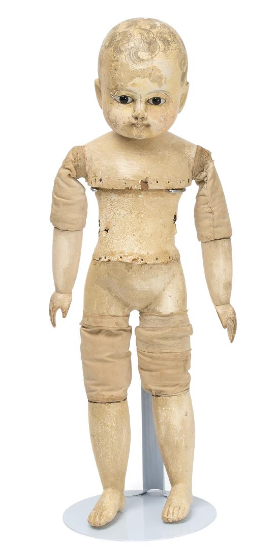 Frühe Sonneberg-Holzpuppe Deutschland, Motschmann, um (1 of 1)