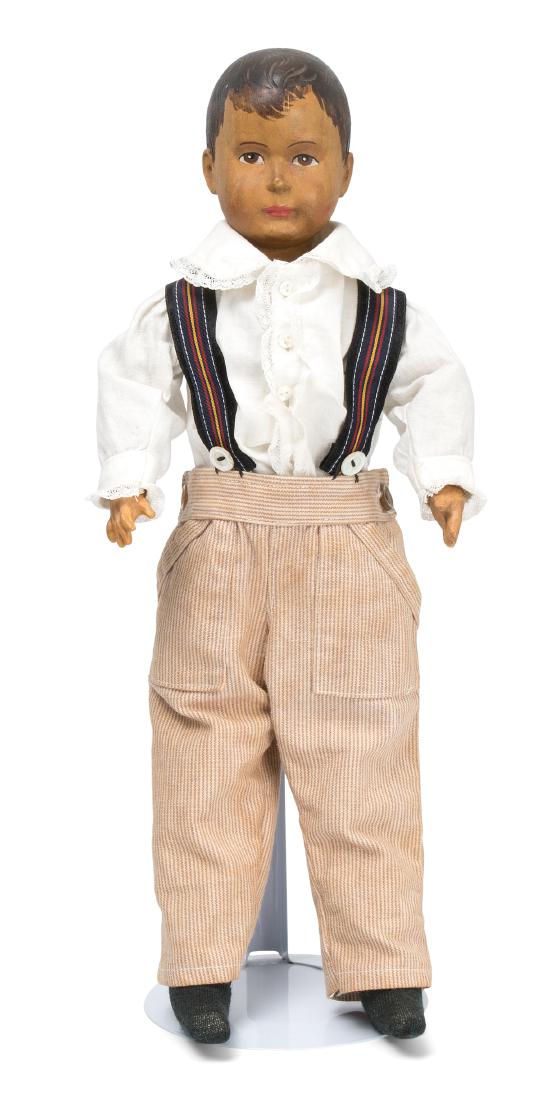 Puppe mit Brienzer-Kopf Schweiz, um 1930/40, mit (1 of 1)