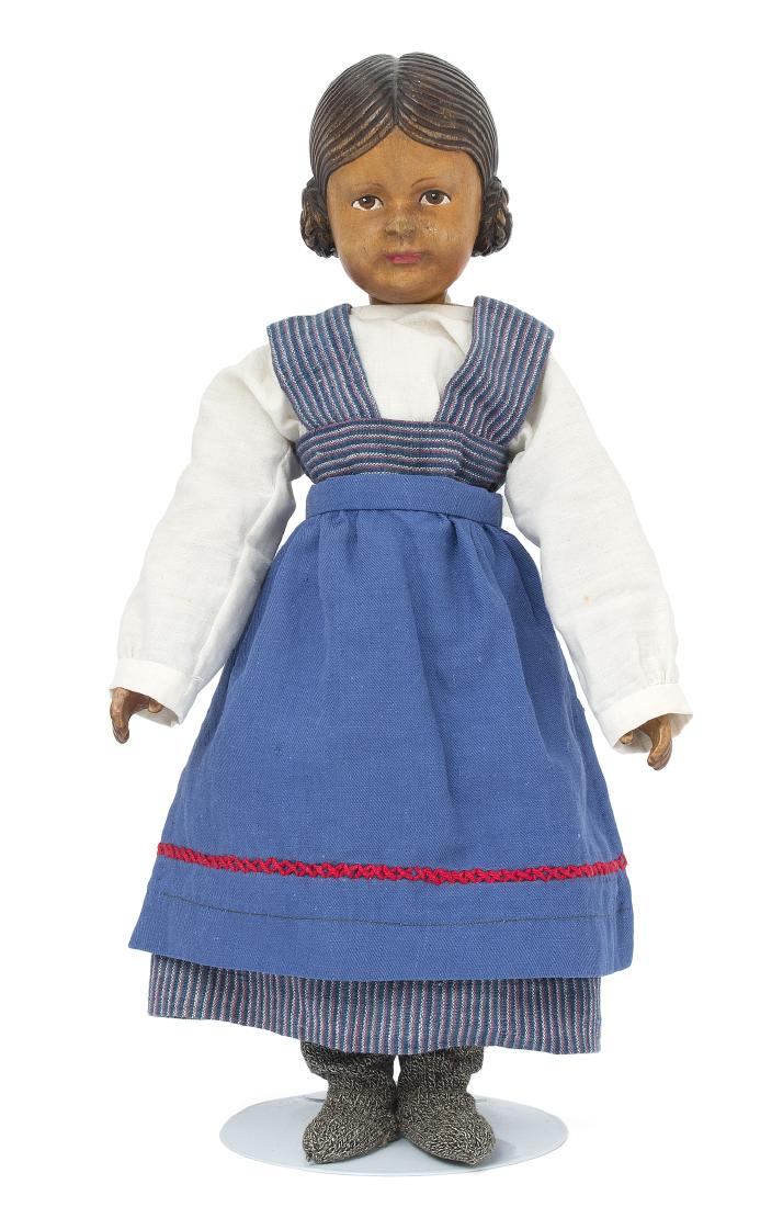 Brienzer-Puppe Schweiz, um 1930/40. Kurbelkopf aus (1 of 1)