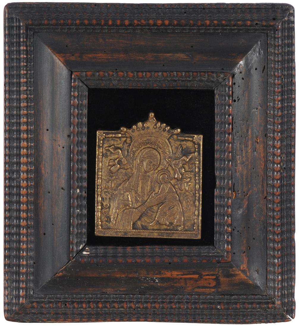 Metallikone "Gottesmutter der Passion" Russisch, um (1 of 1)