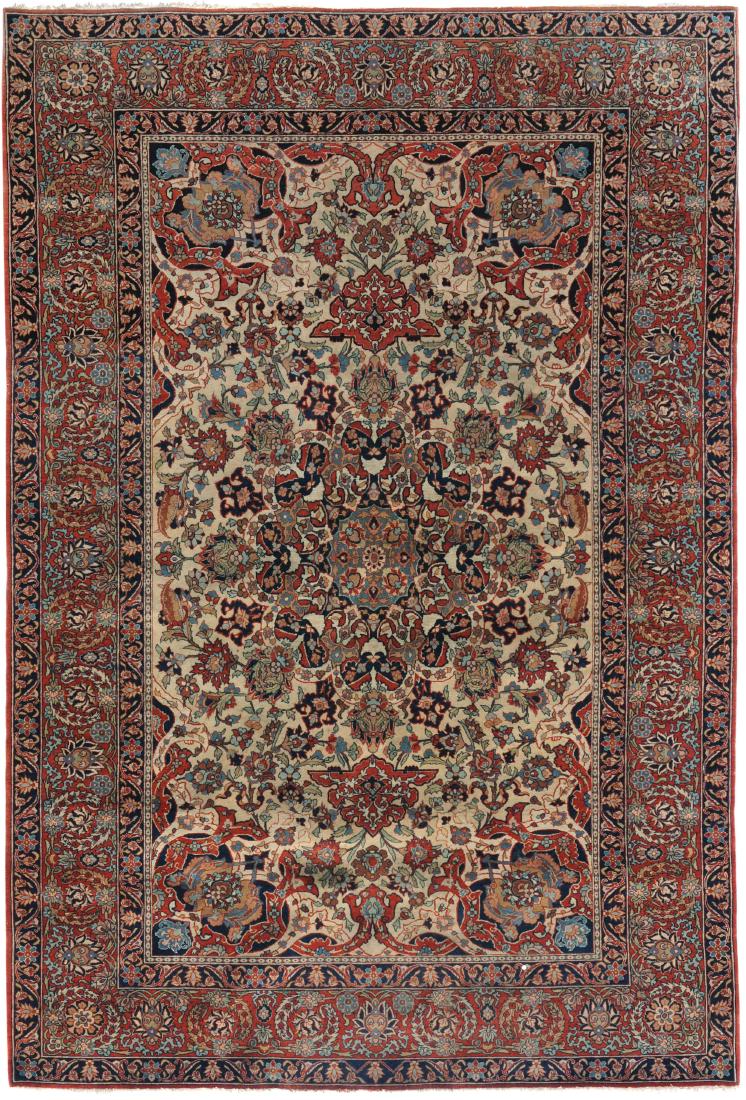 Isfahan Z-Iran, um 1910. Auf elfenbeinfarbenem Grund (1 of 9)