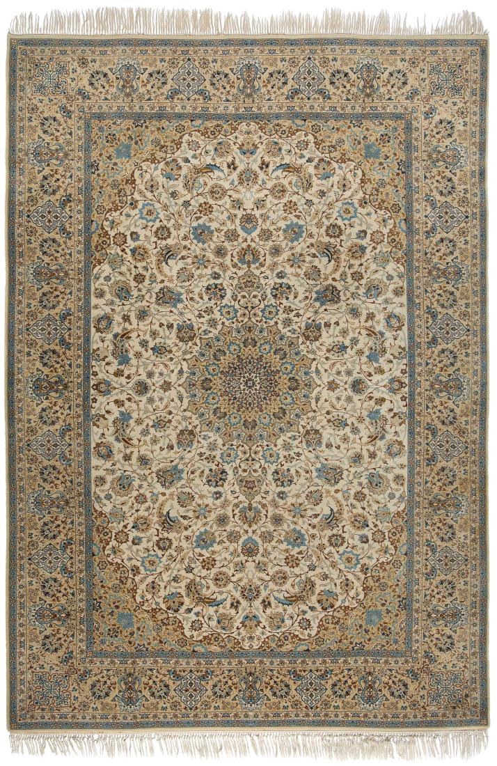 Isfahan Z-Iran, um 1960. Sehr feine Knüpfung. Kette aus (1 of 11)