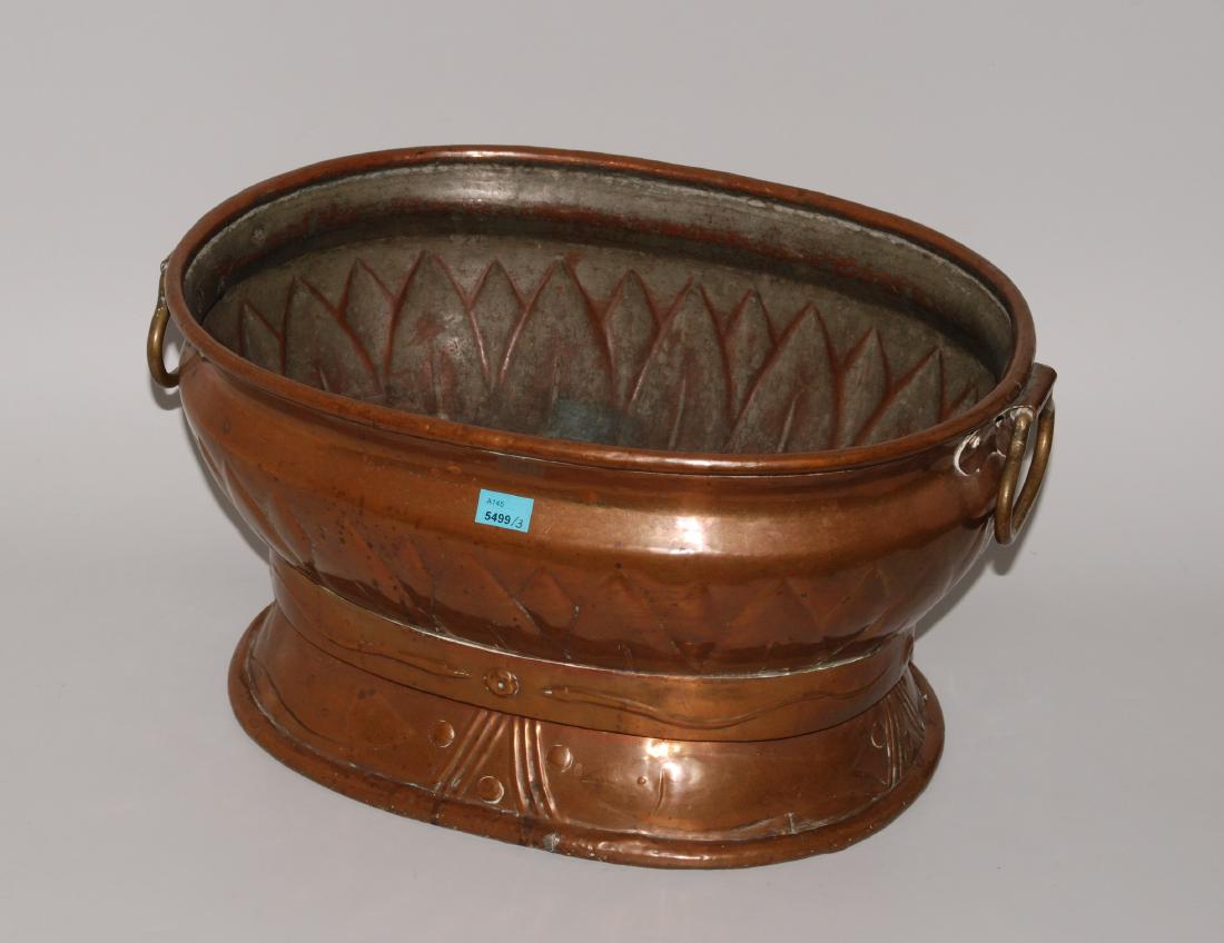 Lot: 3 Kupfergefässe Um/Nach 1900. Kupfer. (1) (1 of 2)