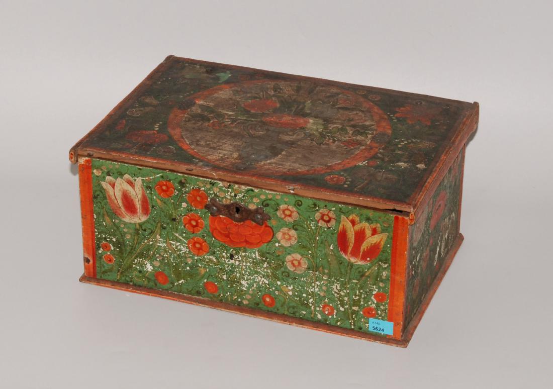 Grosse Schatulle Alpenländisch, um 1800. Holz, (1 of 1)