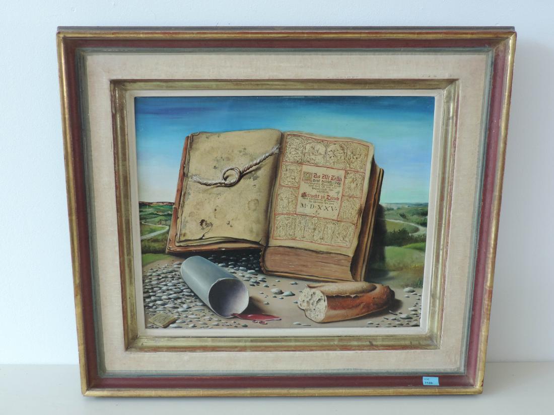 Spiro, Georges (Warschau 1909–1984 Nizza) Das alte: Spiro, Georges (Warschau 1909–1984 Nizza) Das alte Testament. 1958. Öl auf Leinwand. Unten links signiert und datiert. 38x48 cm.