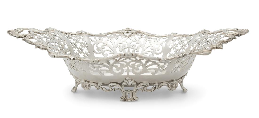 Korbschale New York, 1896. Silber. Herstellermarke (1 of 1)