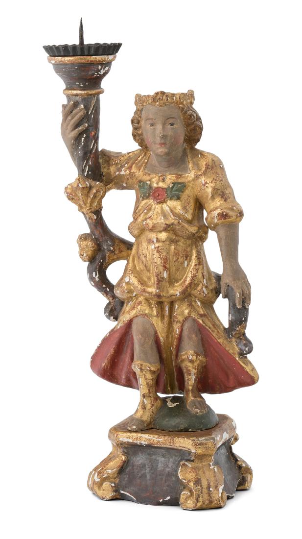 Kleiner Leuchterengel (Ober-)Italien, 17.Jh. Holz (1 of 1)
