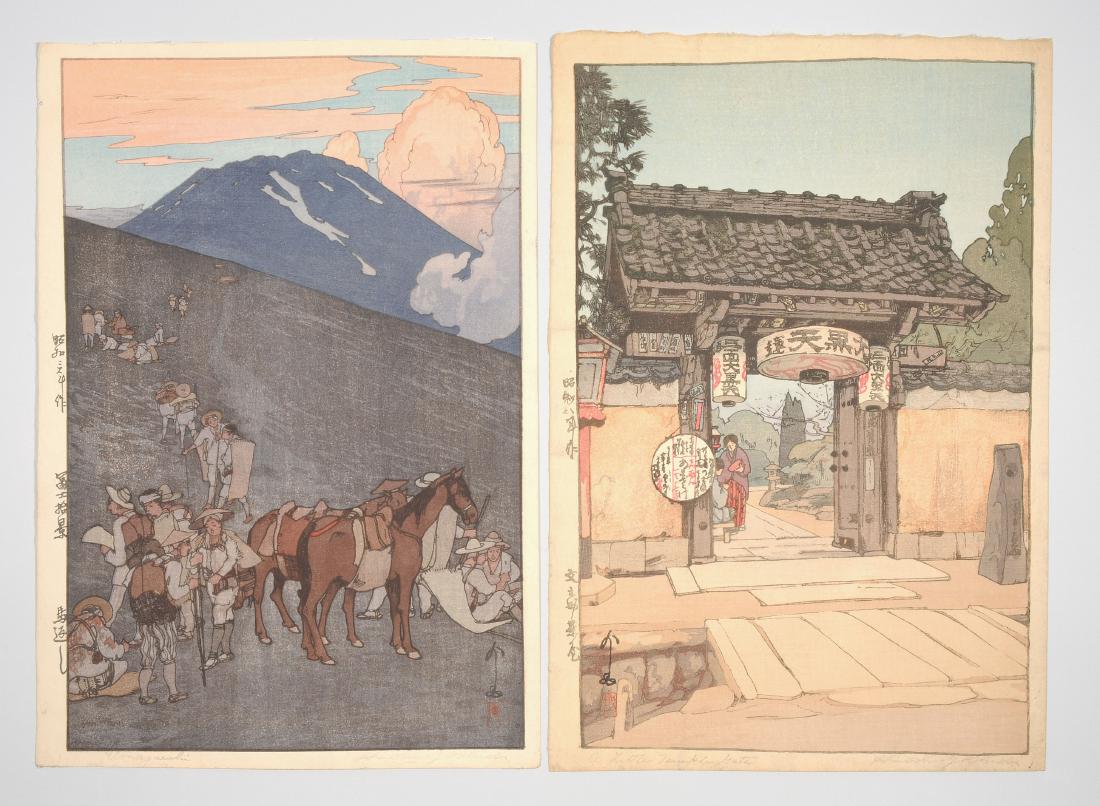 Lot: 2 Farbholzschnitte von Yoshida Hiroshi (1876–1950) (1 of 1)