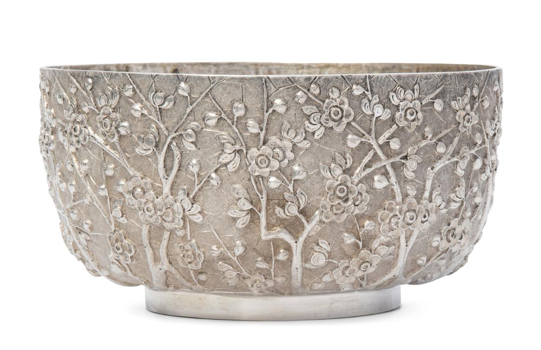 Silberschale China, um 1900. Silber. Zwei Punzen: WH90 (1 of 1)