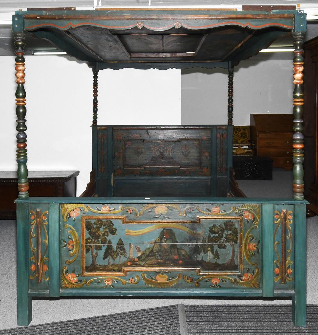 Himmelbett Alpenländisch, Barock-Stil 19/20. Jh. (1 of 1)