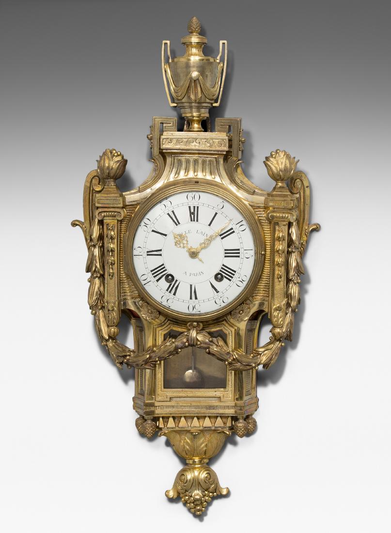 Carteluhr  Frankreich, 19.Jh. Vergoldetes (1 of 1)