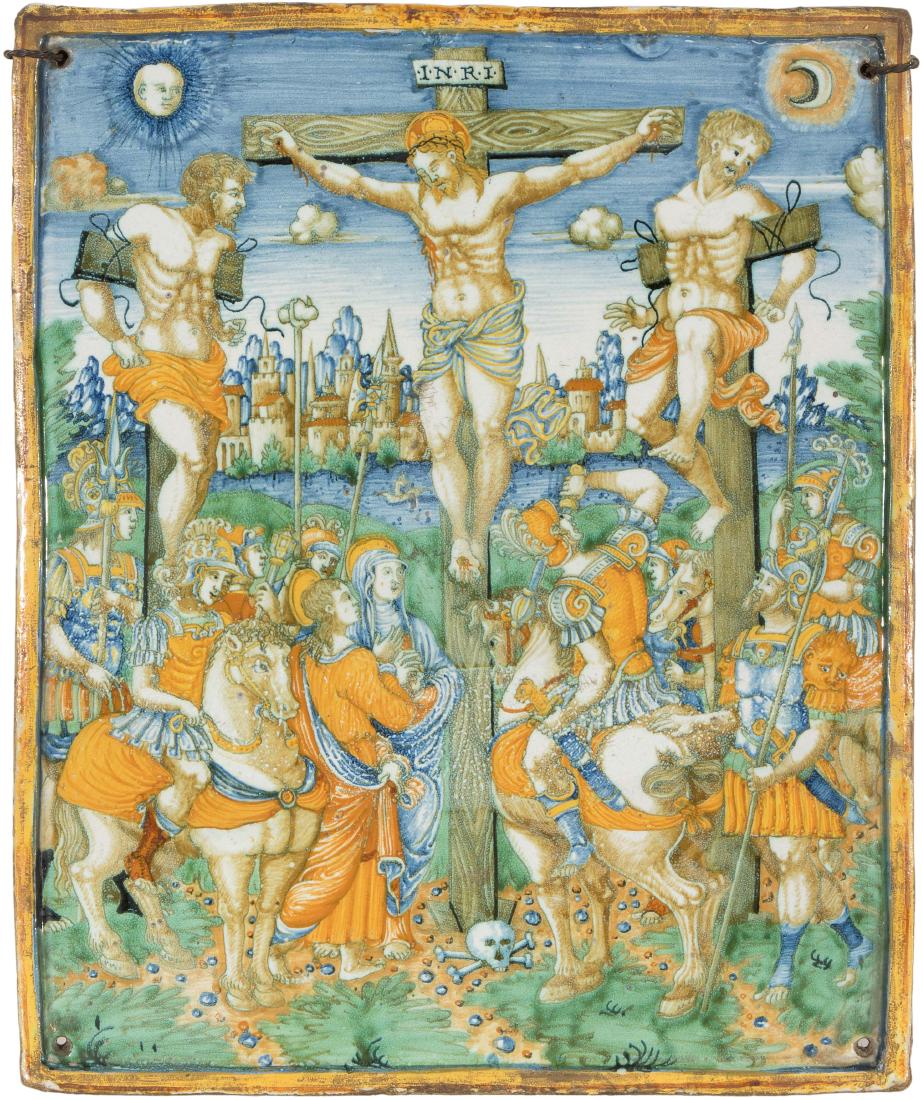 Kachelbild Italien, wohl Deruta, 19.Jh. In der Art des (1 of 6)