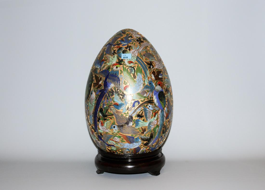 Grosses Zierei China, 20. Jh. Messing, Email cloisonné. (1 of 1)