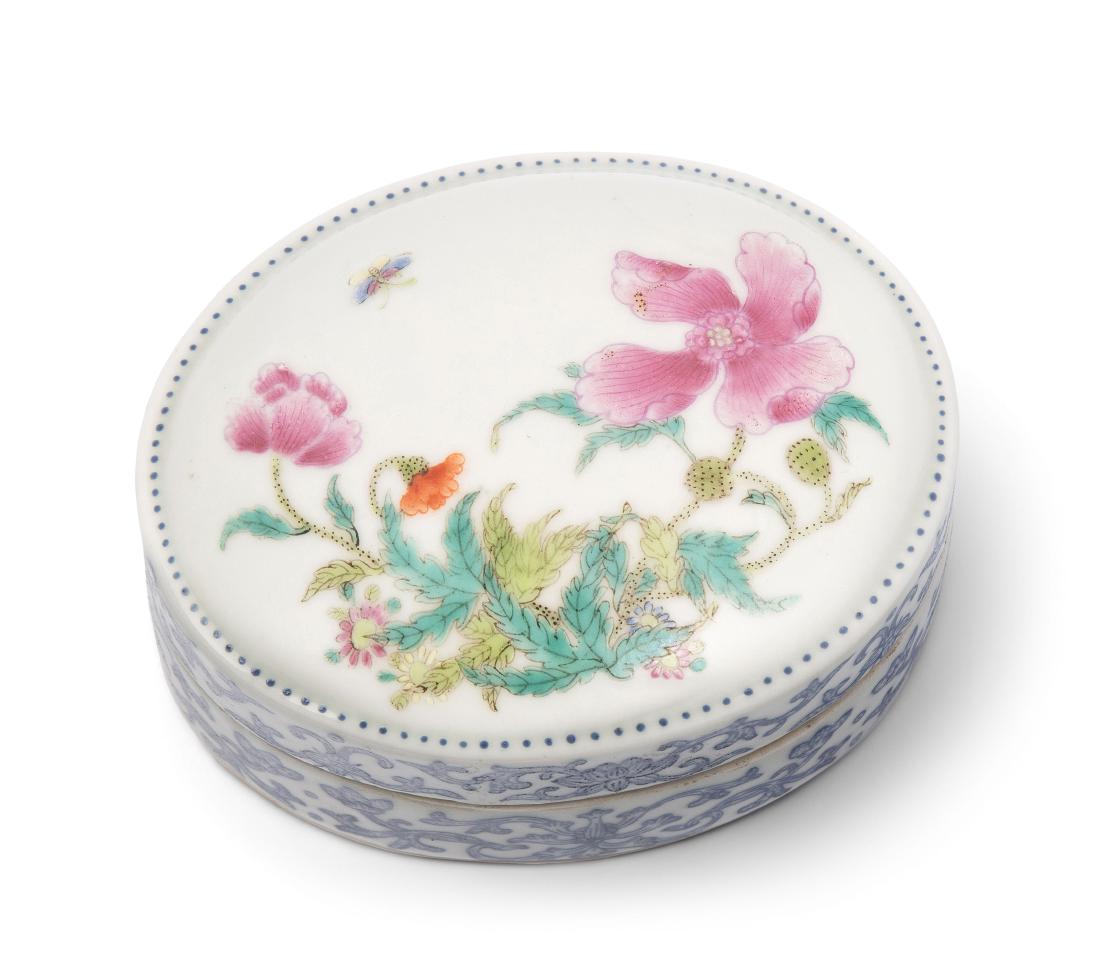 Ovale Dose China, 20.Jh. Porzellan. Yongzheng-Marke. (1 of 9)