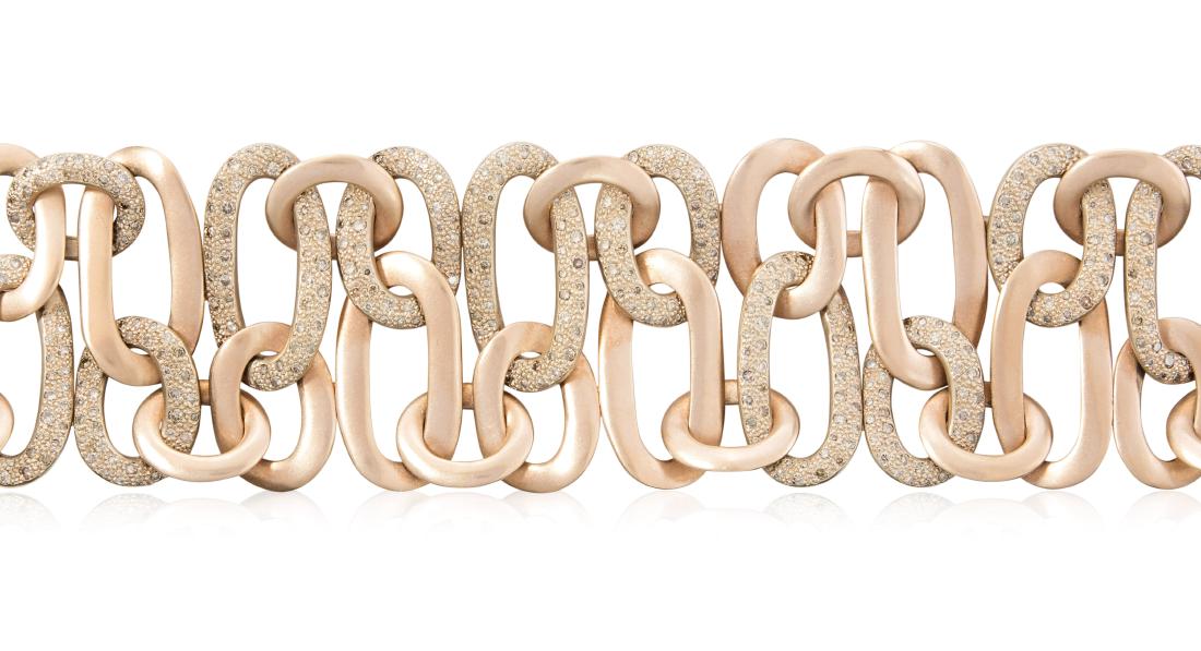 Pomellato Brillant-Bracelet Italien. 750 Roségold. (1 of 1)