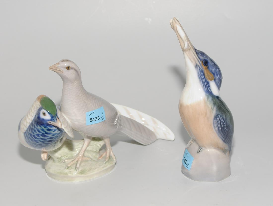 Lot: 2 Tierfiguren Royal Copenhagen, nach 1923. (1 of 1)