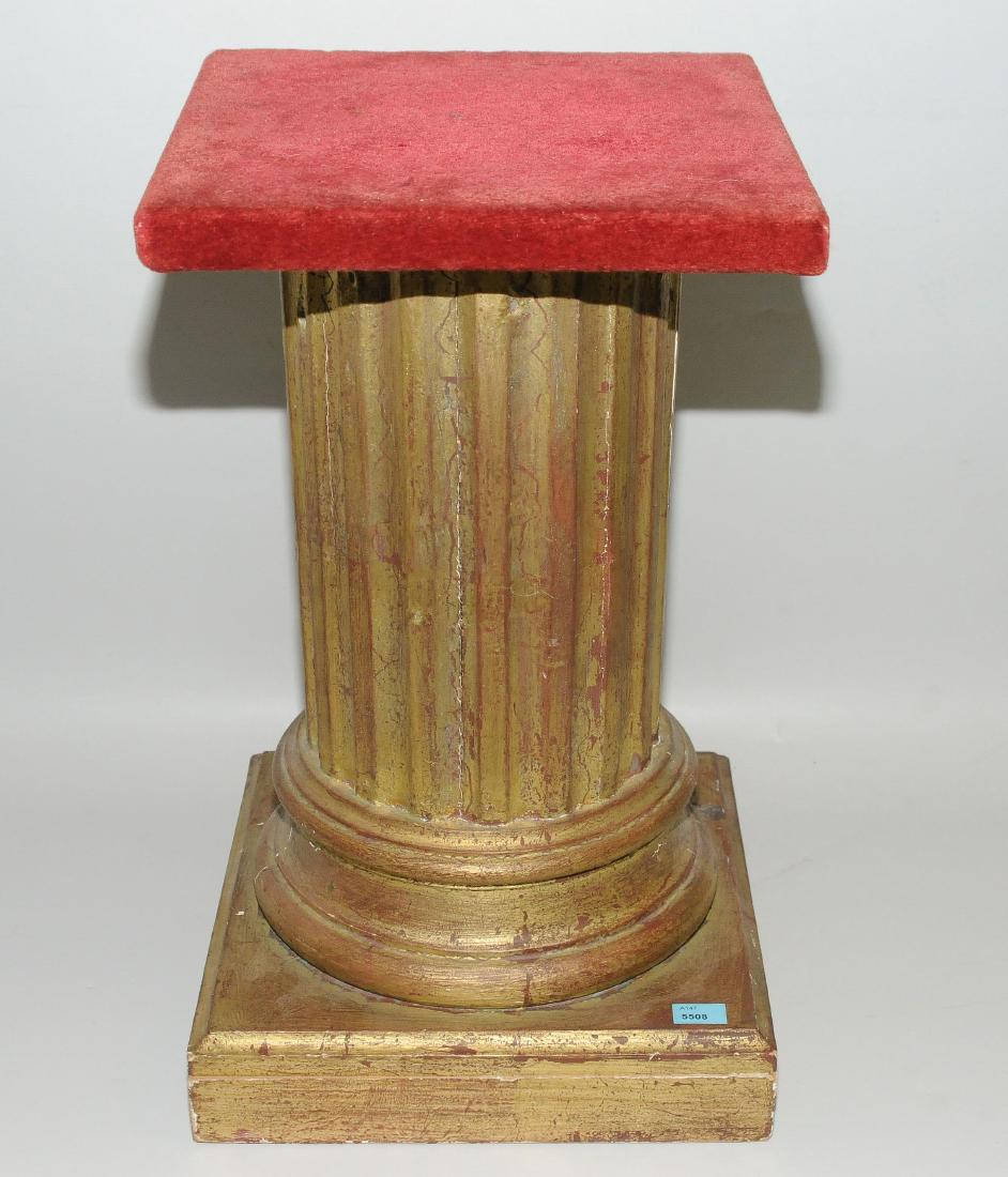 Kleine Blumensäule Louis XVI-Stil. Holz gefasst. (1 of 1)