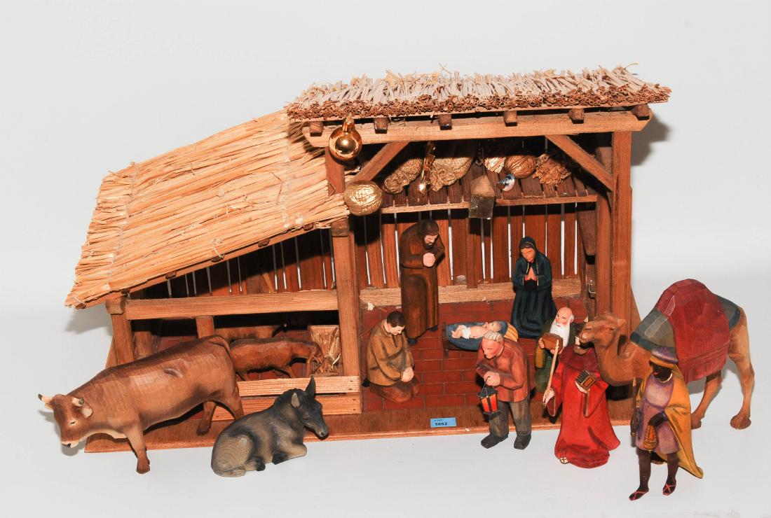 Huggler-Weihnachtskrippe "Christnacht" Brienz, 20.Jh. (1 of 1)