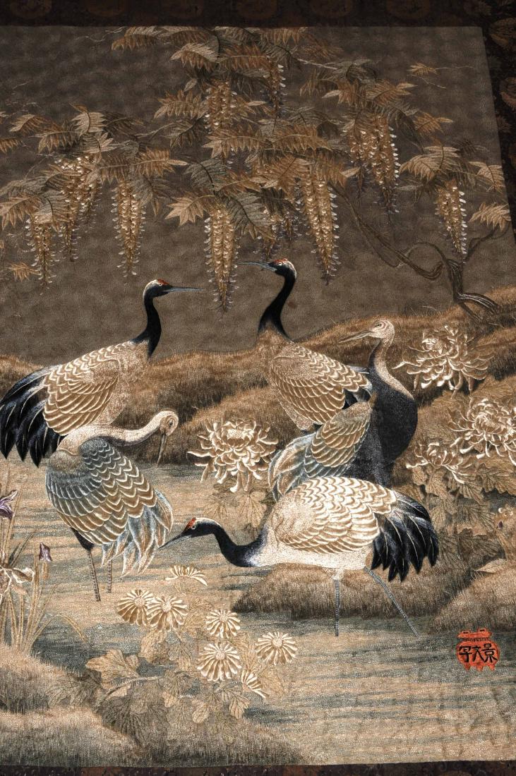 Grosser Wandbehang Japan, 19.Jh. Polychrome (1 of 3)