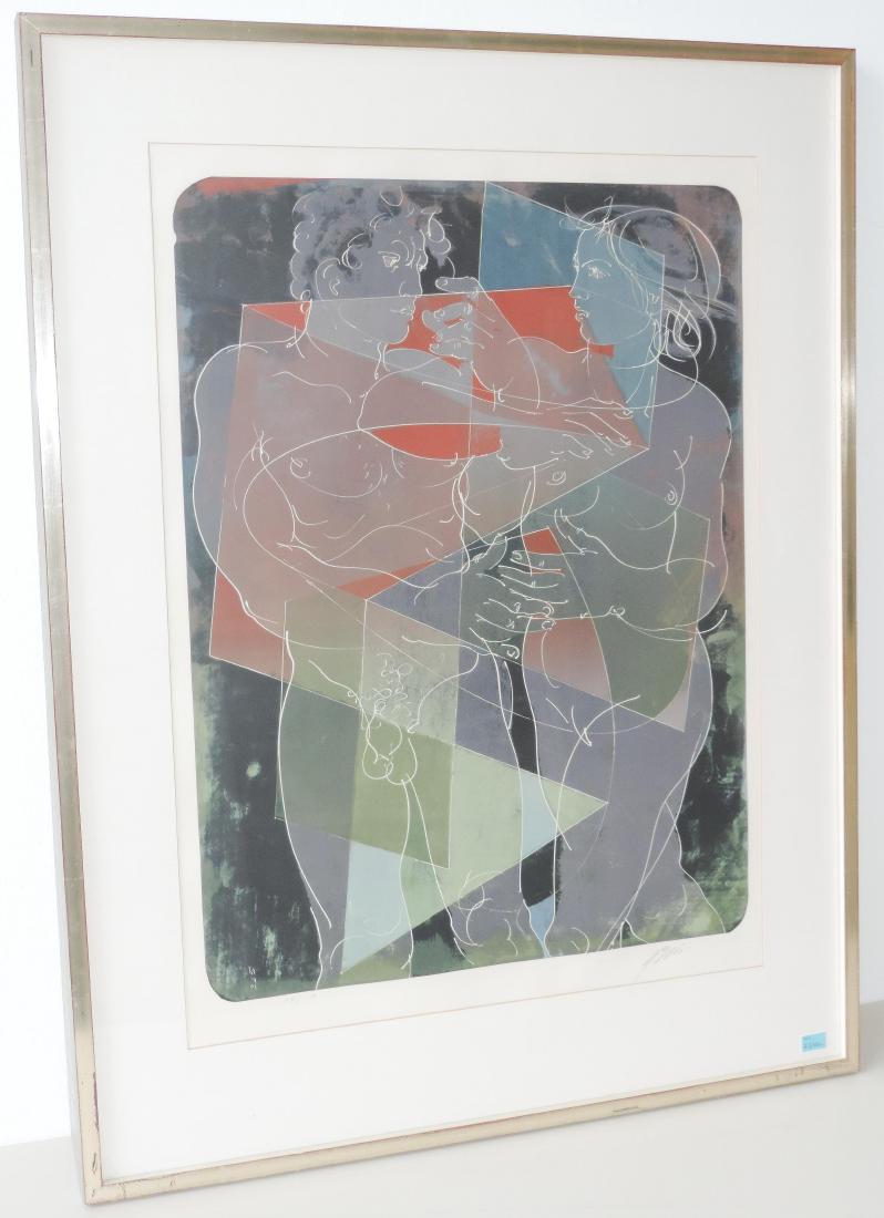 Erni, Hans (Luzern 1909–2015 Luzern) "Verbinden",: Erni, Hans (Luzern 1909–2015 Luzern) "Verbinden", "Betrachten", "Ausbrechen" und "Entscheiden". 1979. Lot von vier Farblithographien. 118/150. Alle unten rechts signiert. Lichtmass je 69,5x50,5 cm. 