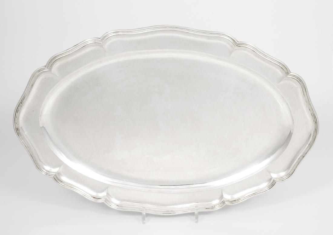 Grosse Fleischplatte Deutschland, um 1900. Silber. (1 of 1)