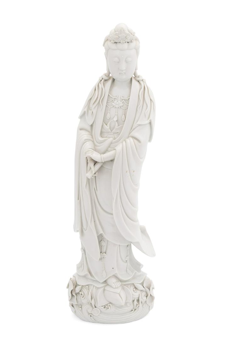 Guanyin China. Blanc-de-Chine-Porzellan. Elegante Figur (1 of 9)