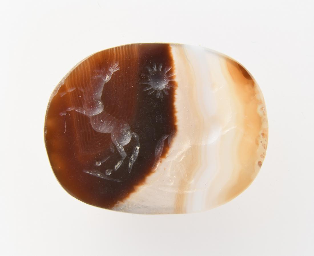 Intaglio Wohl hellenistisch, 3.Jh. v.C. Bandachat, (1 of 1)