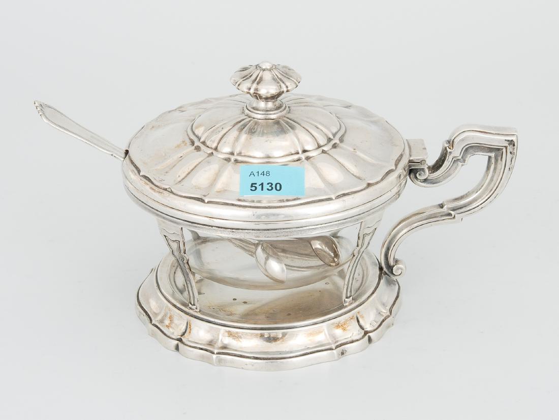 Marmeladeschale  Italien, um 1900. Runde Glasschale in (1 of 1)