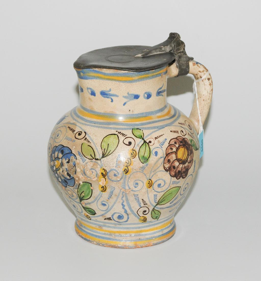 Henkelkrug Winterthur, 2.Hälfte 17.Jh. Fayence, (1 of 1)
