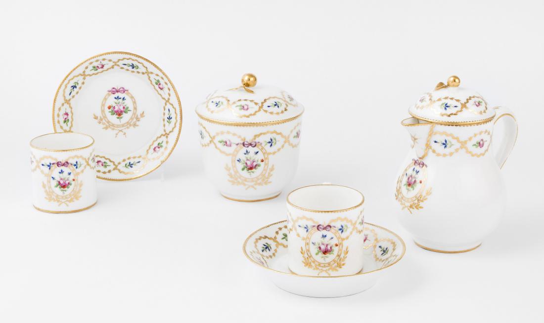 Serviceteile, Paris E. 18.Jh. Deruelle. Porzellan, (1 of 1)