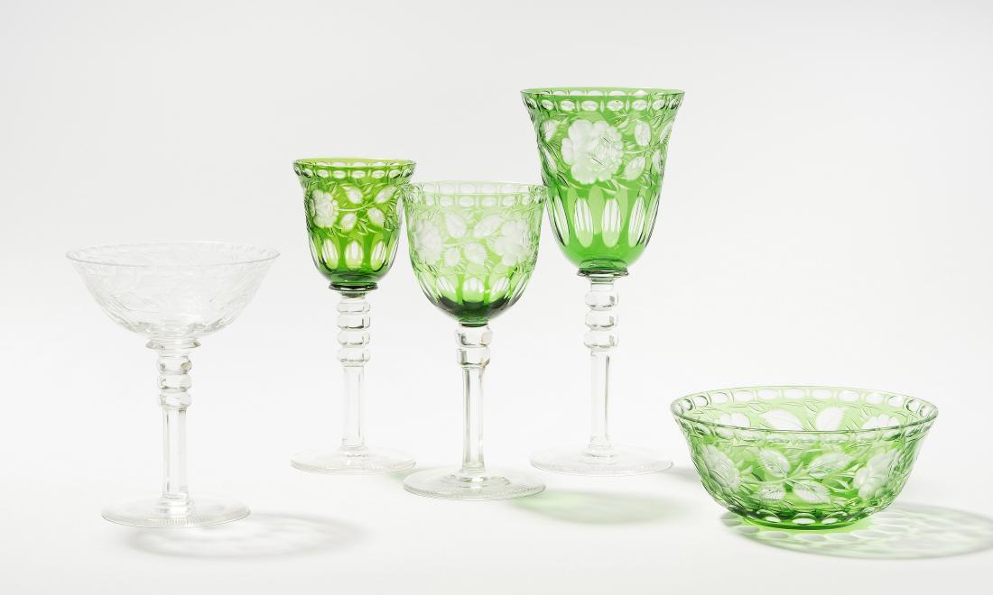 Gläserservice-Teile Anfang 20.Jh. Wohl Böhmen. (1 of 1)