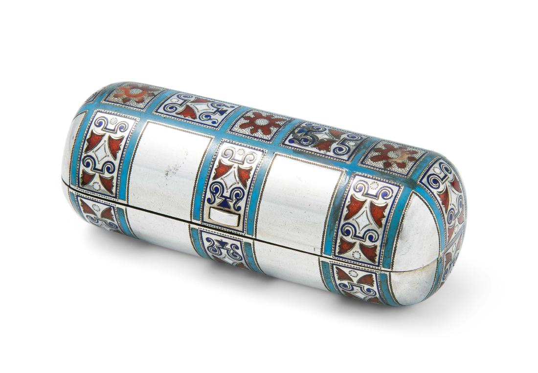 Moskauer Zigarettendose 1883. Silber/Email. (1 of 1)