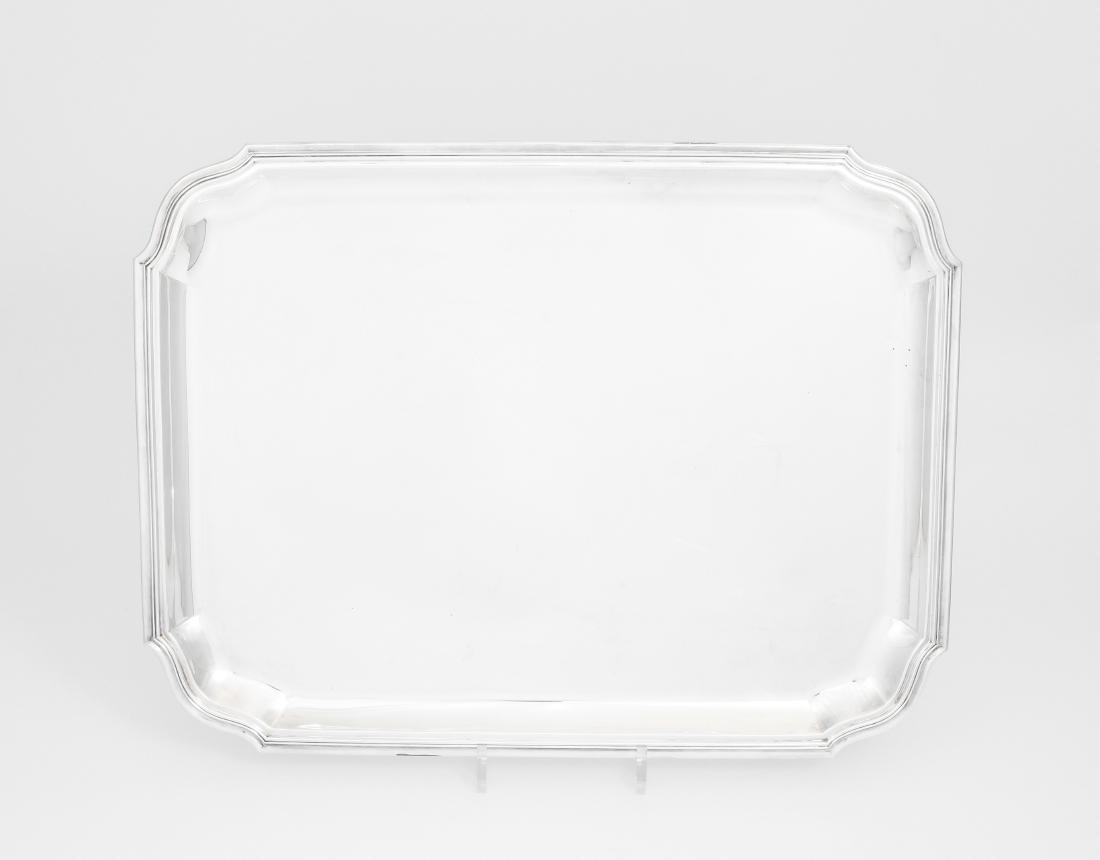 Grosses Tablett Schaffhausen, um 1900. Silber. (1 of 1)