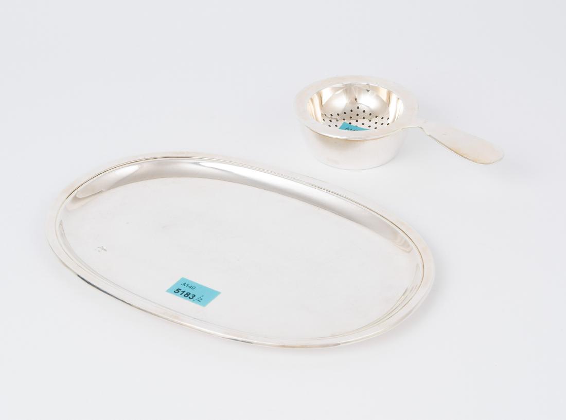 Lot: Kleines Tablett und Teesieb Schaffhausen, 20.Jh. (1 of 1)