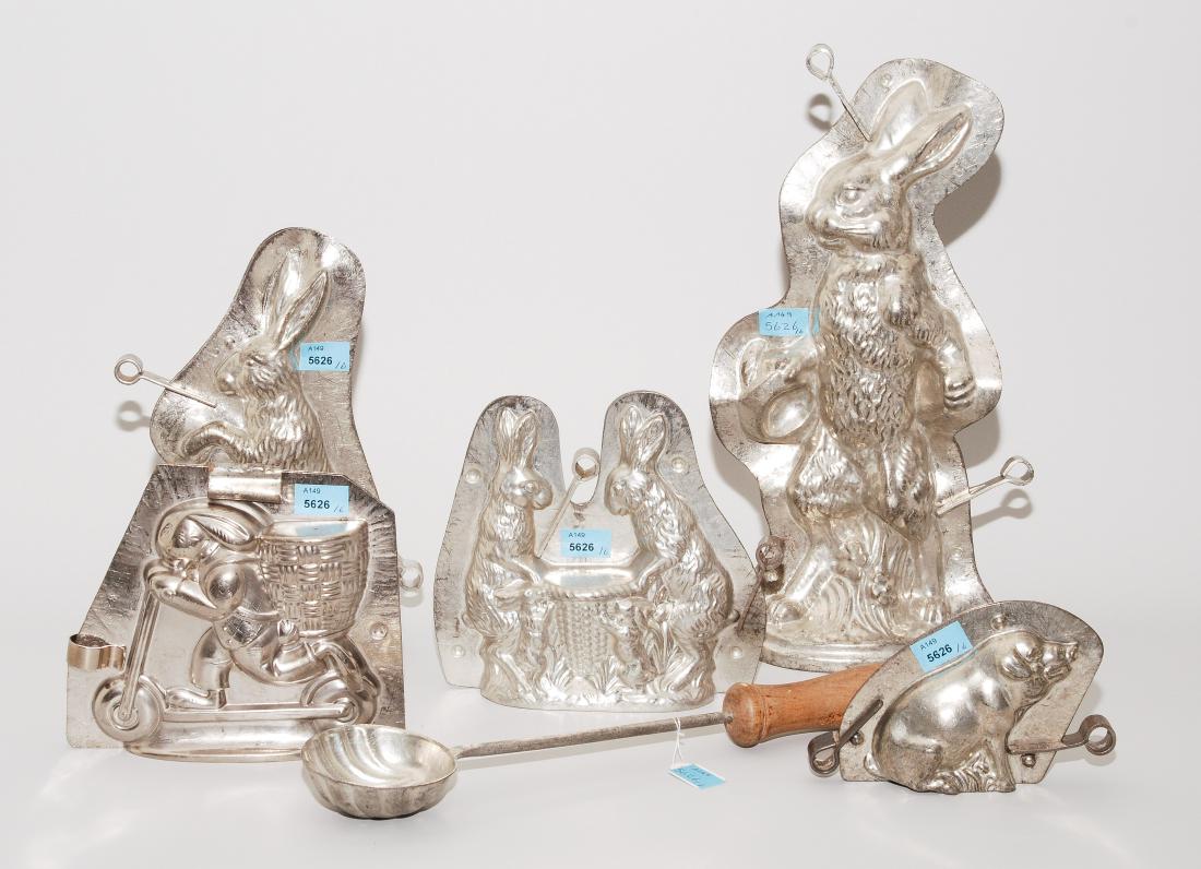 Lot: 6 Schokoladenformen Schweiz/Deutschland, 20.Jh. (1 of 1)