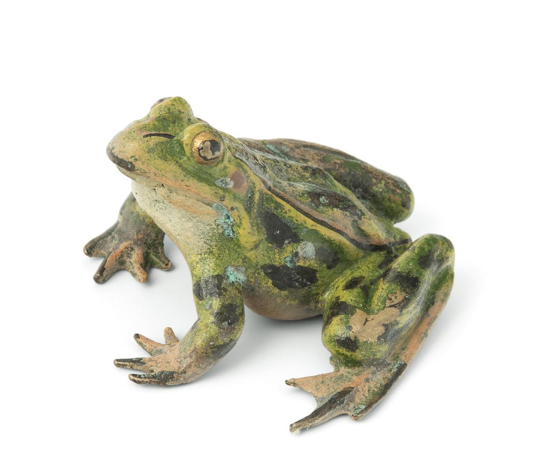 Tierfigur: Frosch Wiener Bronze, 20.Jh. Ziseliert und (1 of 1)