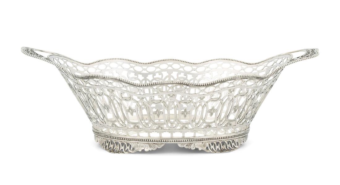 Korbschale Holland, um 1900. Silber. Verkäufermarke (1 of 1)